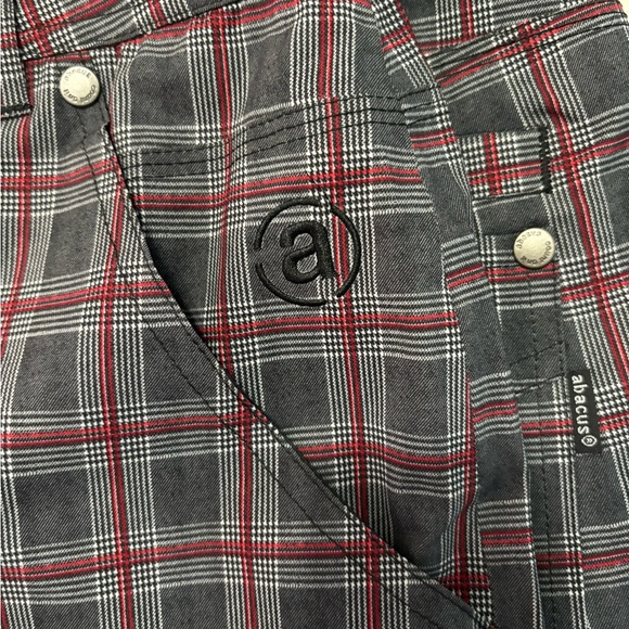 NWT Abacus Golf rain Pants Women US 12 / UK 16. Black red grey - Picture 7 of 8